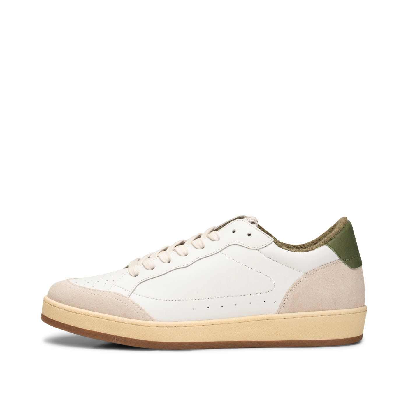 Babtiste sneaker leather WHITE GREEN