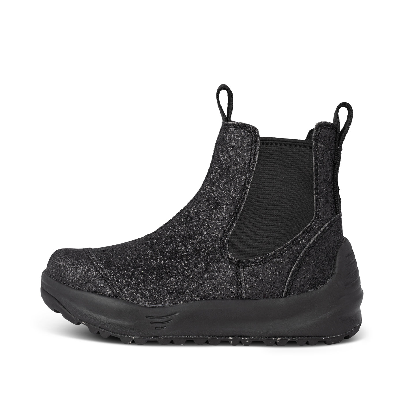 Black glitter boots online