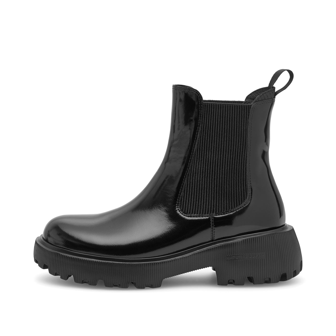 WODEN STB WOMENS Aya Patent Boots 020 Black