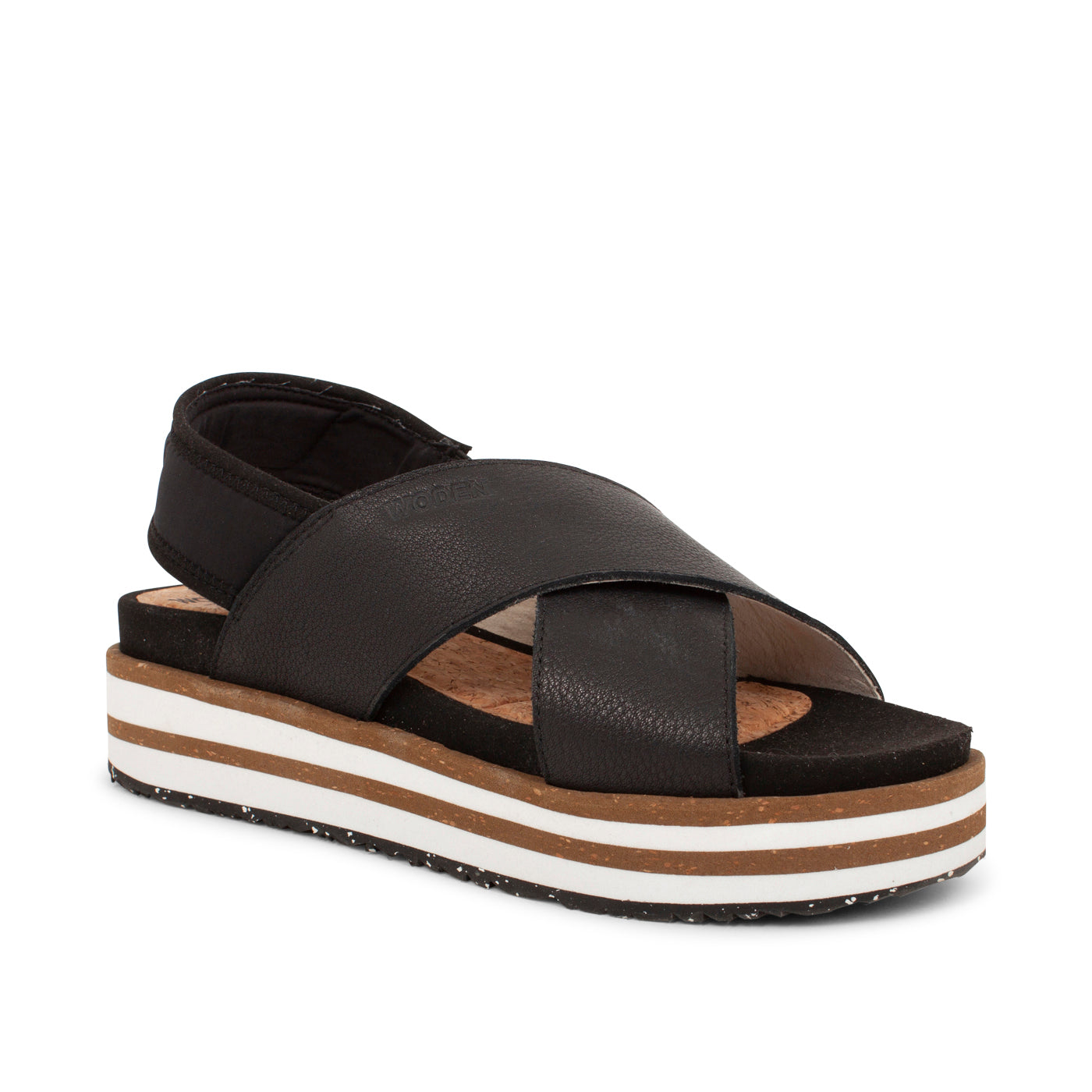 WODEN Caroline Leather Sandals 020 Black