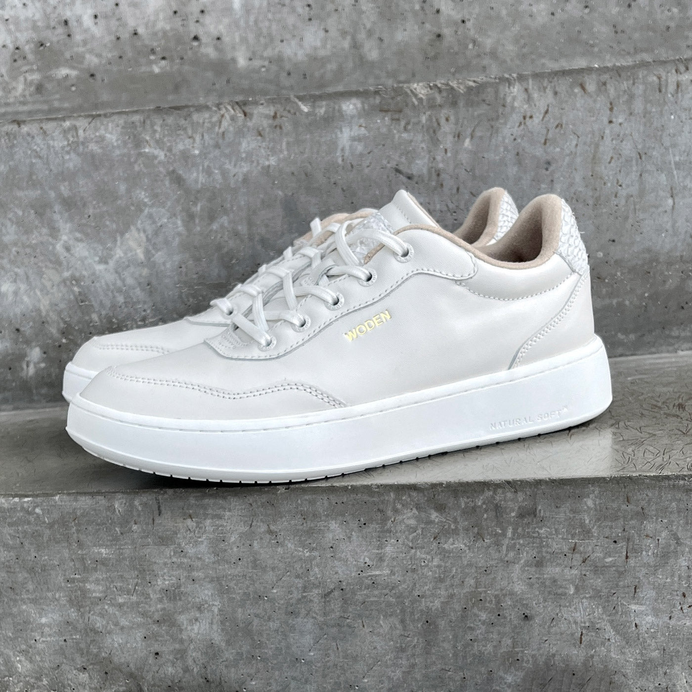 WODEN Evelyn Leather Sneakers 511 Blanc de Blanc