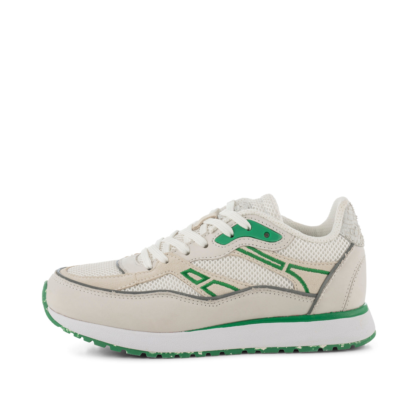 WODEN Hailey Tech Mesh Sneakers 879 White/Basil