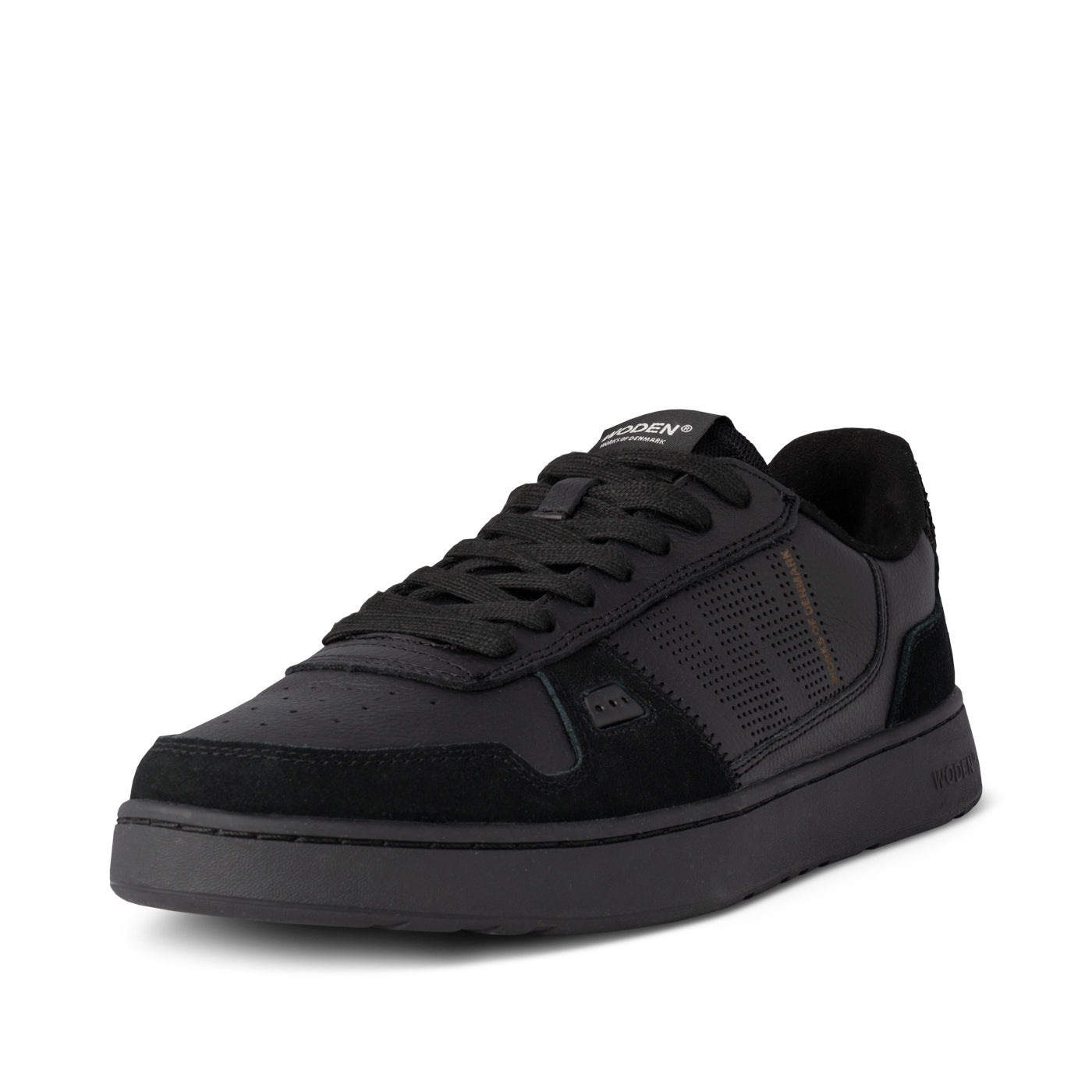 WODEN MENS Halfdan Sneakers 042 Black/Black