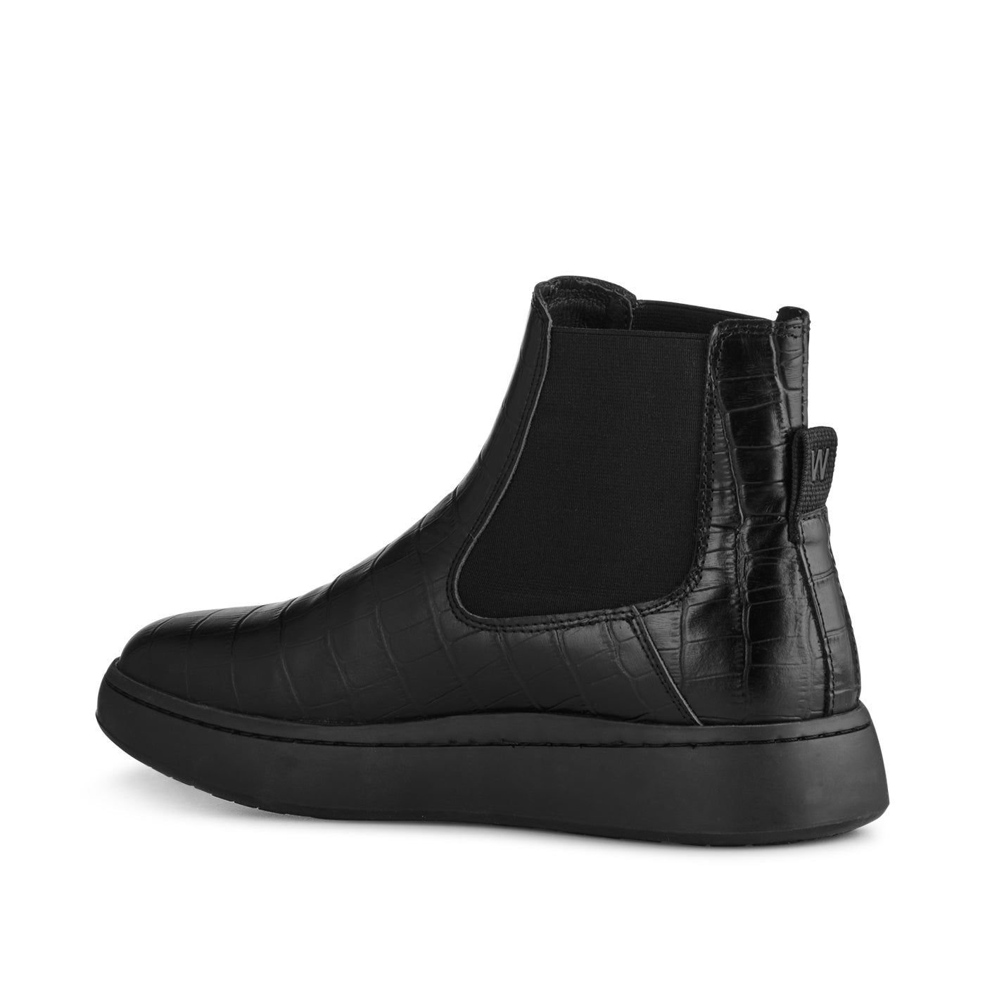 WODEN Hannah Croco Boots 020 Black