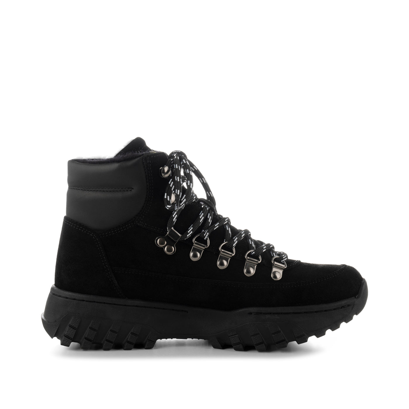 WODEN Iris Track Suede Boots 020 Black