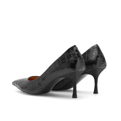 WODEN STB WOMENS Laura Croco Heels 020 Black