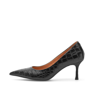 WODEN STB WOMENS Laura Croco Heels 020 Black