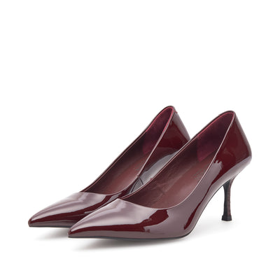 WODEN STB WOMENS Laura Patent Heels 248 Cherry