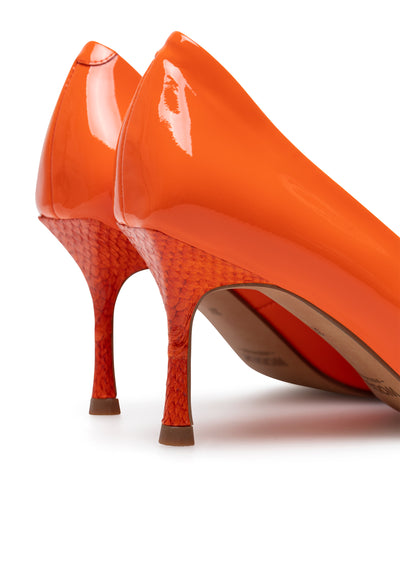 WODEN STB WOMENS Laura Patent Heels 903 Tiger