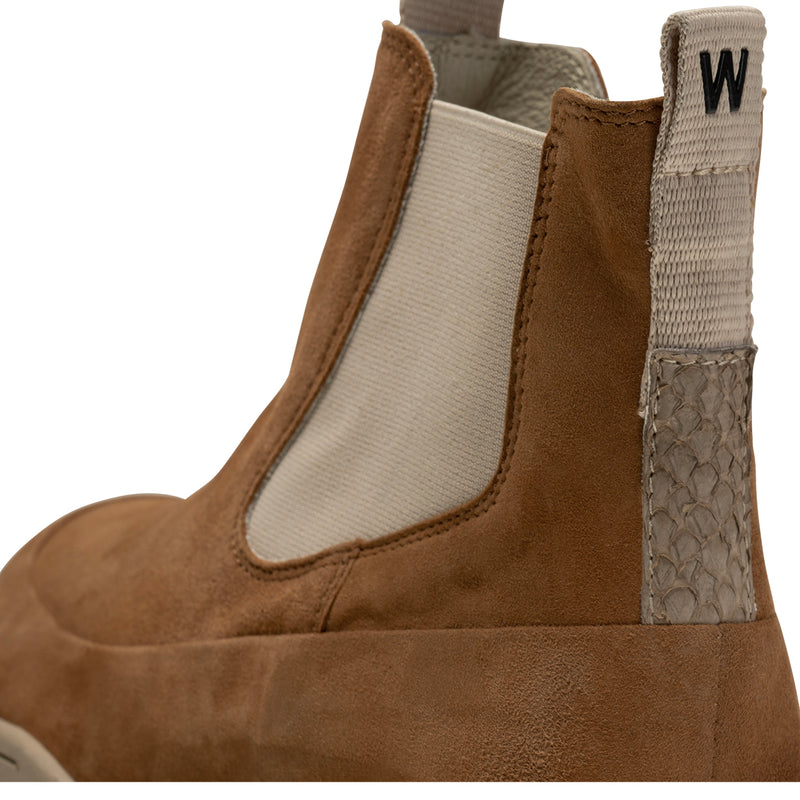 WODEN Le Chelsea Suede Boots 859 Hot Cocoa