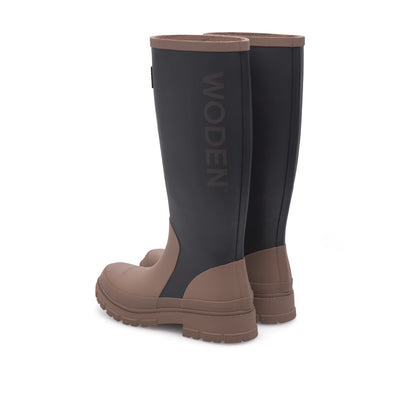 WODEN Le Waterproof Rubber Boots 351 Black/Cortado