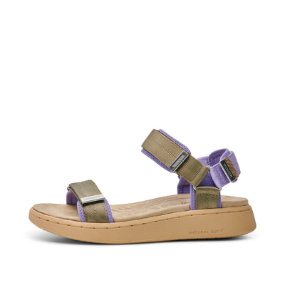 WODEN Line Sandals 904 Orchid/Dark Olive