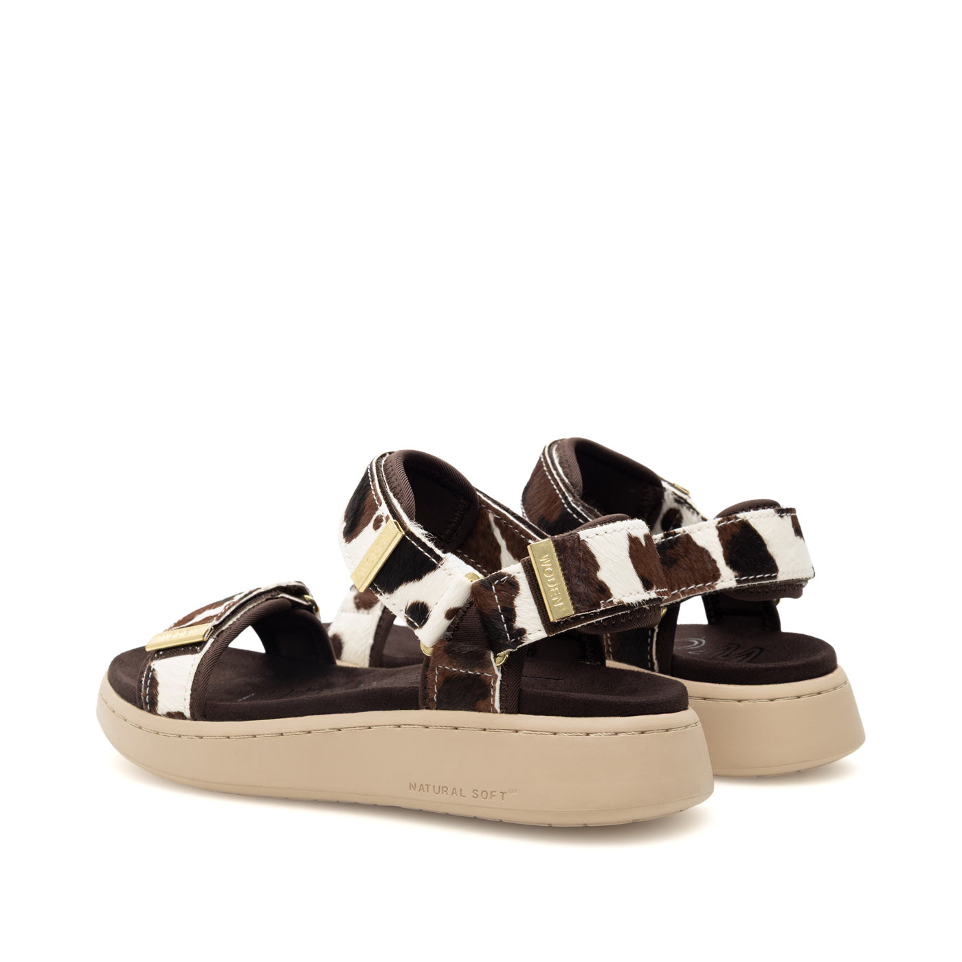 WODEN Line Animal Sandals 357 Cow