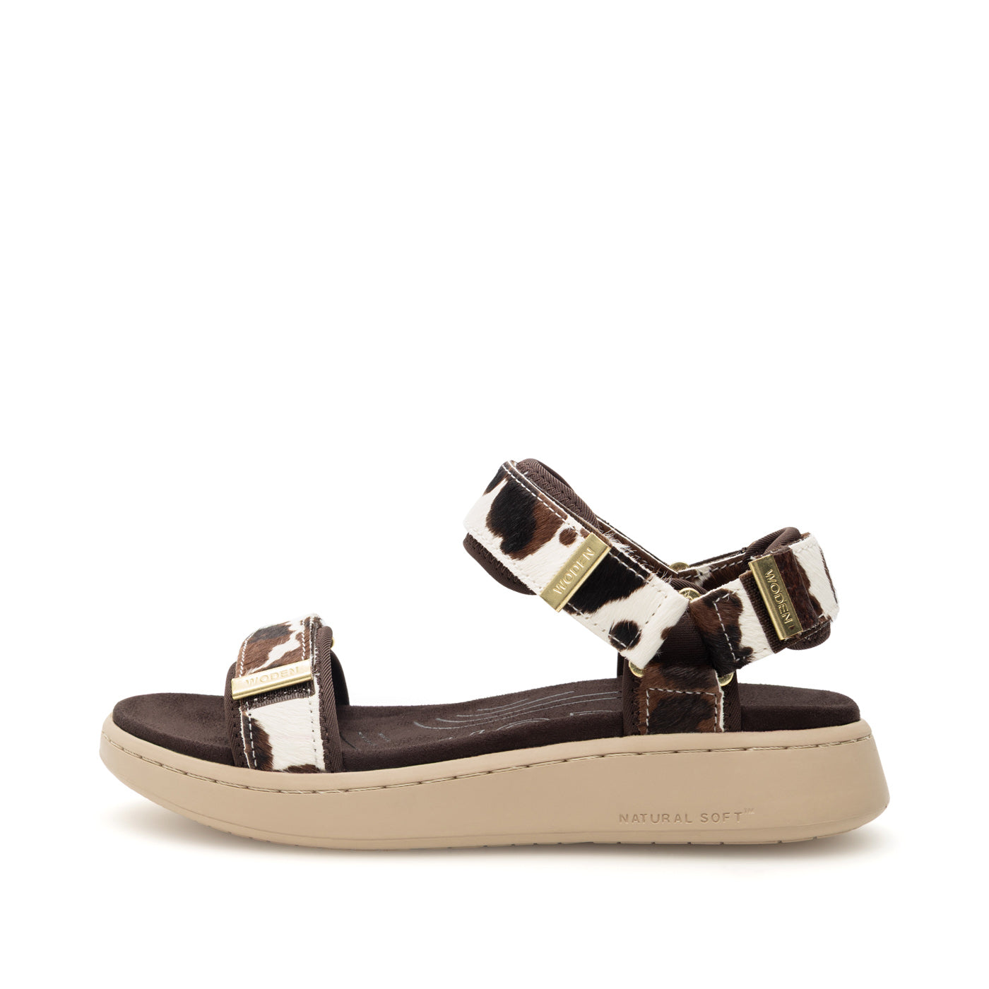WODEN Line Animal Sandals 357 Cow
