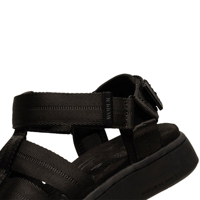 WODEN Line Fisherman Sandals 020 Black