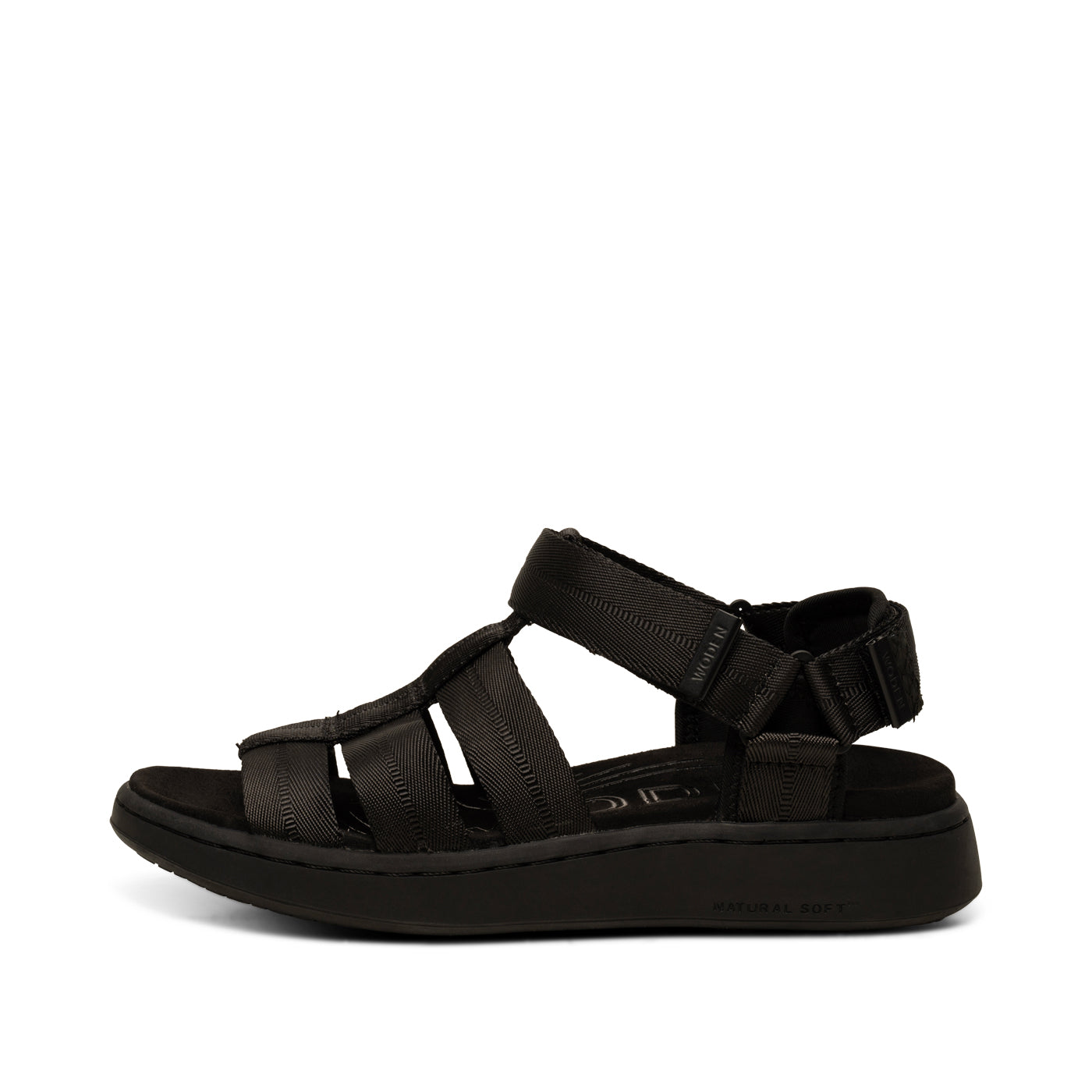 WODEN Line Fisherman Sandals 020 Black