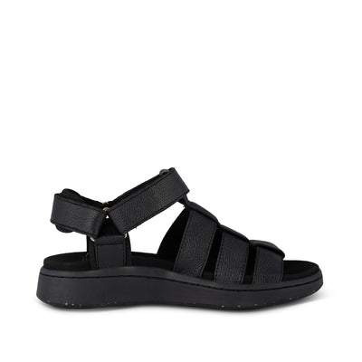 WODEN Line Fisherman Leather Sandals 020 Black