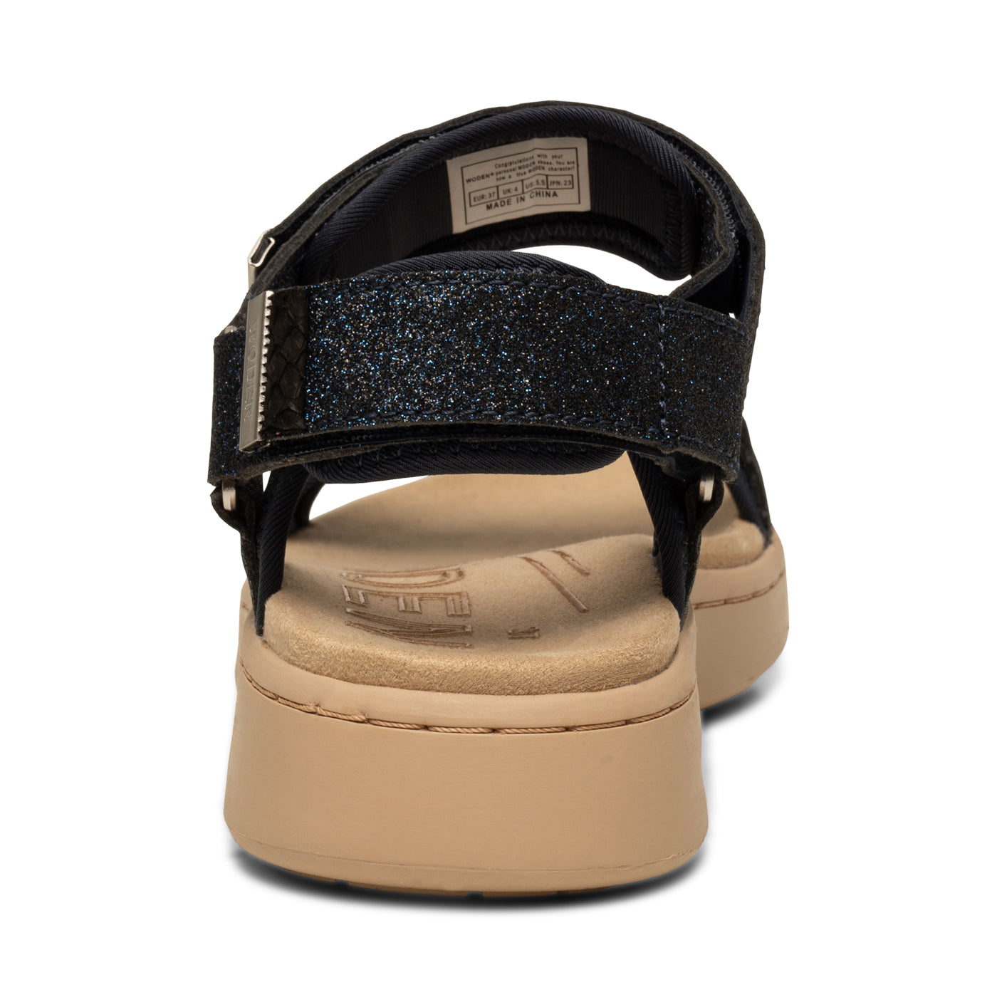 WODEN Line Glitter Sandals 009 Dark Navy