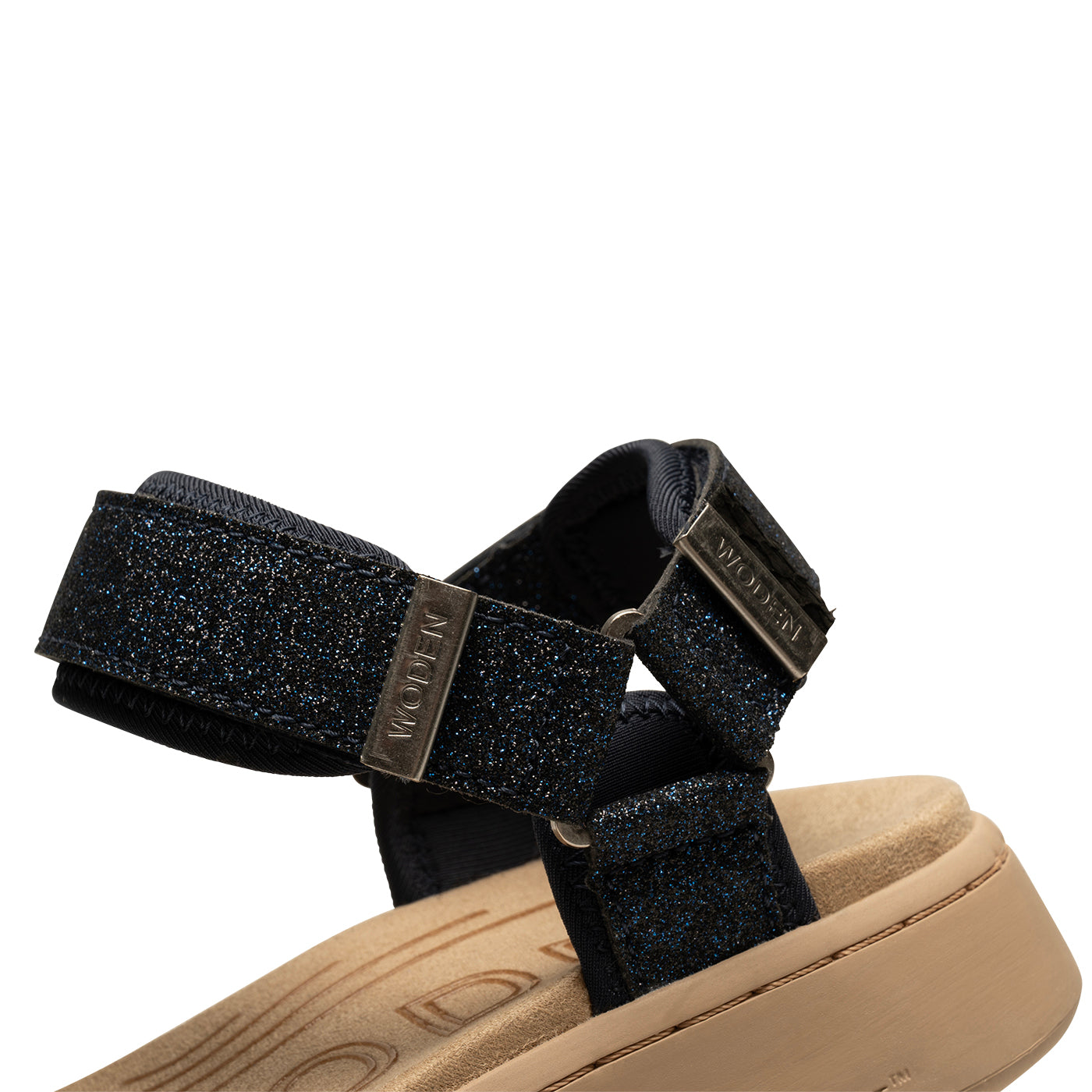 WODEN Line Glitter Sandals 009 Dark Navy