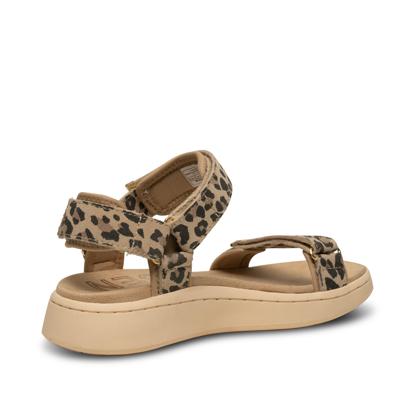 WODEN Line Suede Sandals 327 Leopard