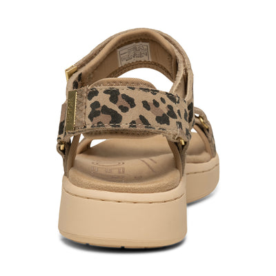 WODEN Line Suede Sandals 327 Leopard