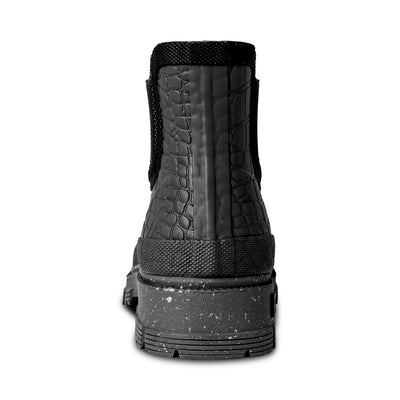 WODEN Liv Croco Waterproof Rubber Boots 020 Black