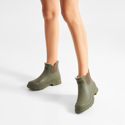 WODEN Liv Warm Waterproof Rubber Boots 295 Dark Olive