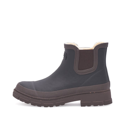 WODEN Liv Warm Waterproof Rubber Boots 352 Black/Chocolate