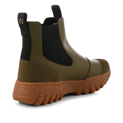 WODEN Magda Track Waterproof Rubber Boots 877 Dark Olive/Gum