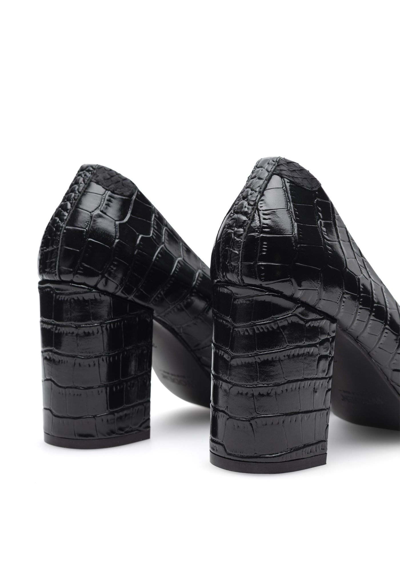 WODEN STB WOMENS Marie Croco Heels 020 Black