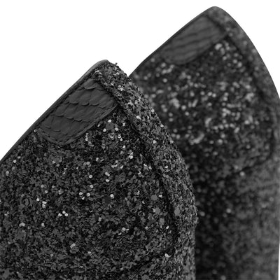 WODEN STB WOMENS Marie Glitter Heels 020 Black