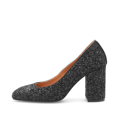 WODEN STB WOMENS Marie Glitter Heels 020 Black