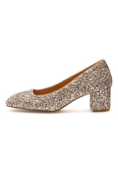 WODEN STB WOMENS Marie Low Glitter Heels 763 Multi