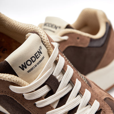 WODEN Mathilde Runner Suede Sneakers 550 Chocolate Multi