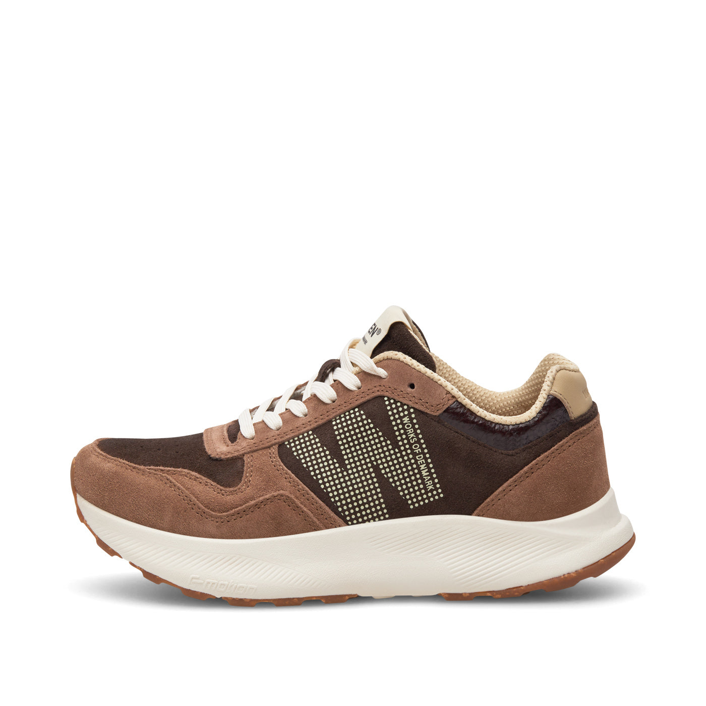 WODEN Mathilde Runner Suede Sneakers 550 Chocolate Multi