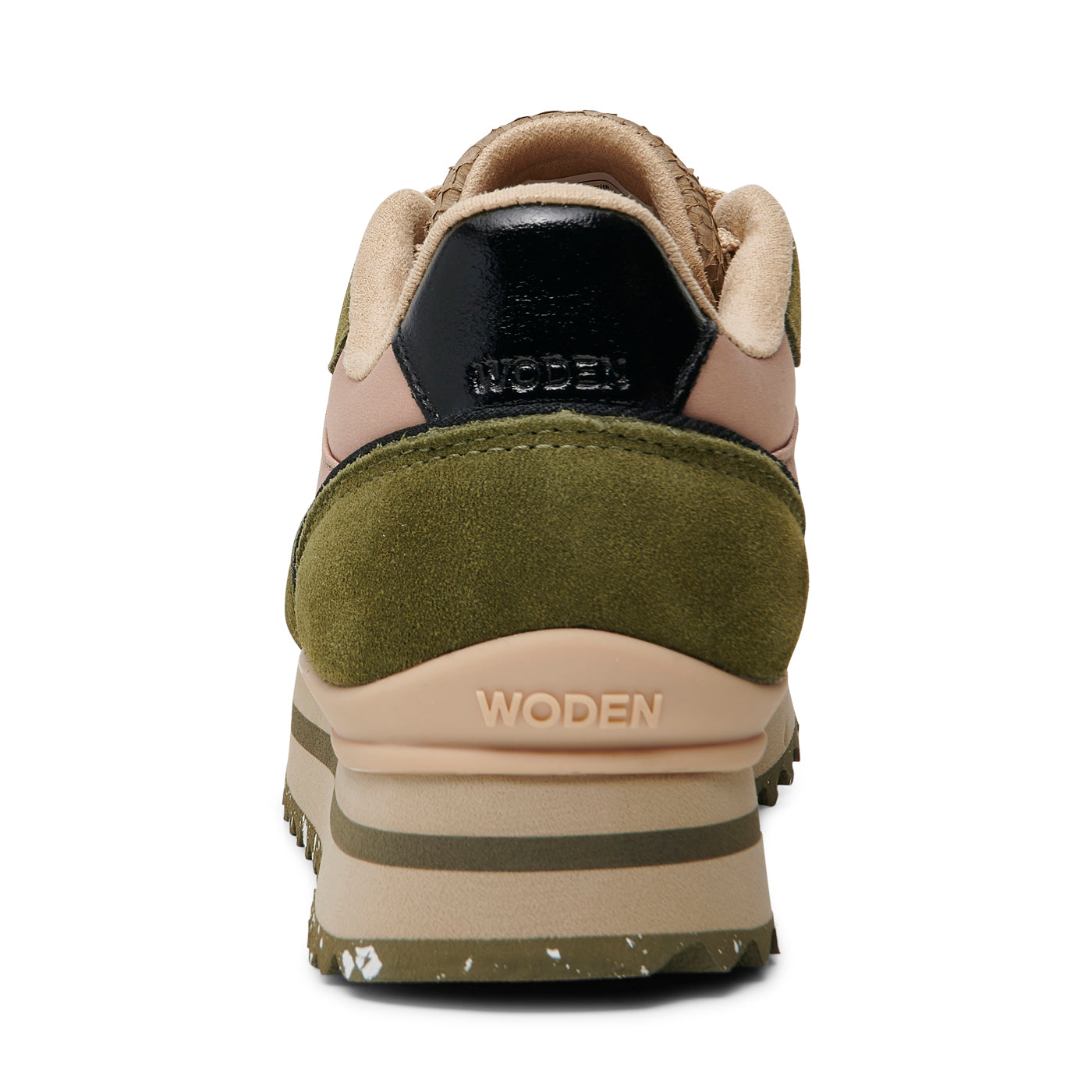 WODEN Nellie II Metallic Plateau Sneakers 891 Coffee Cream/Dark Olive