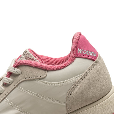 WODEN Nellie Vintage Sneakers 231 Blanc De Blanc/Aurora Pink