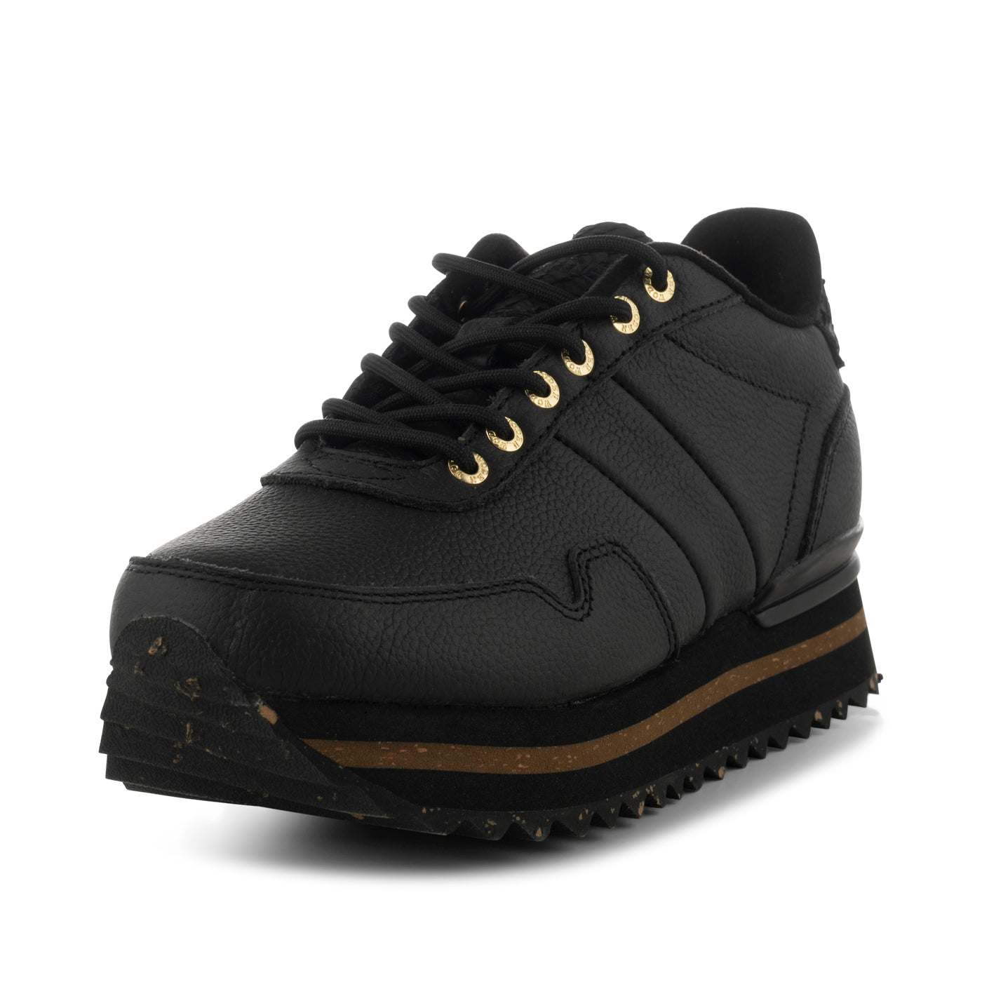 WODEN Nora III Full Leather Plateau Plateau 020 Black