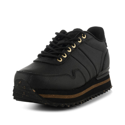 WODEN Nora III Full Leather Plateau Plateau 020 Black