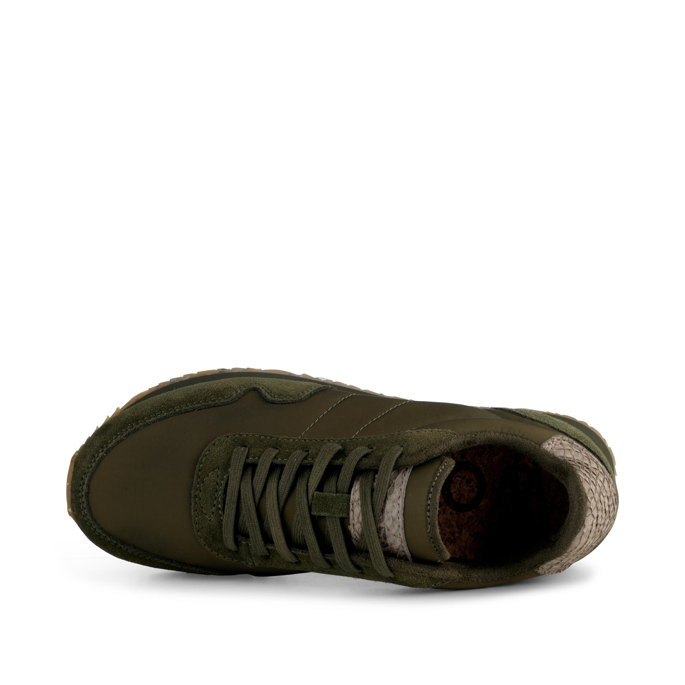 WODEN Nora III Leather Sneakers 295 Dark Olive