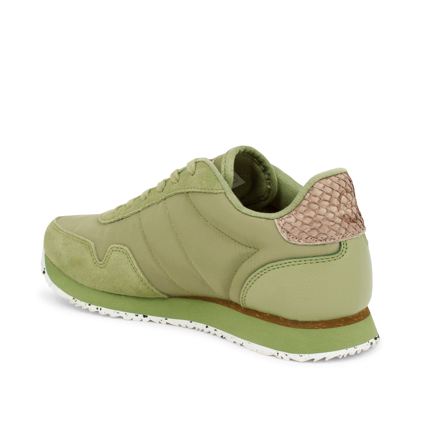 WODEN Nora III Leather Sneakers 306 Dusty Olive