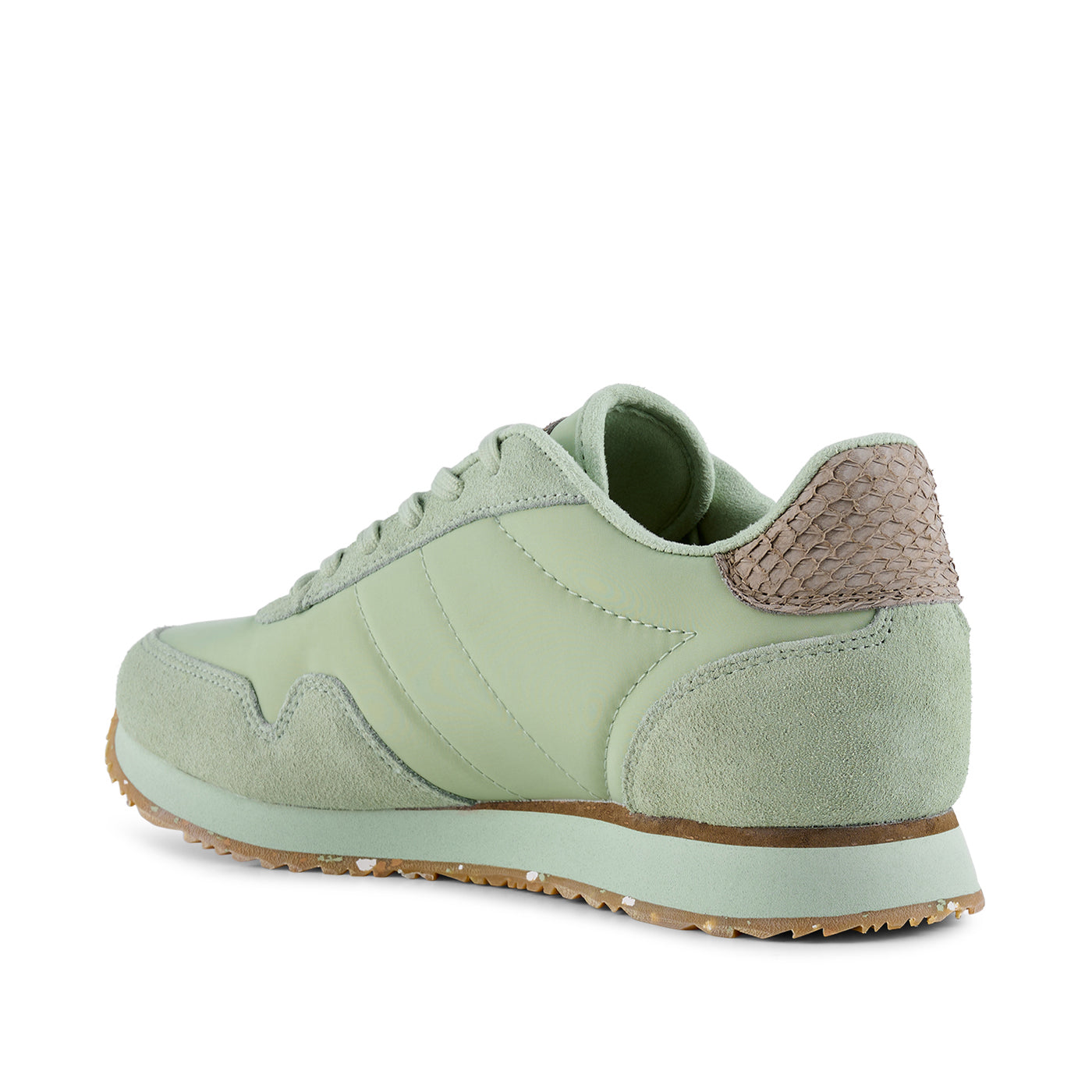 WODEN Nora III Leather Sneakers 803 Green Lily