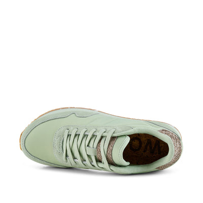 WODEN Nora III Leather Sneakers 803 Green Lily