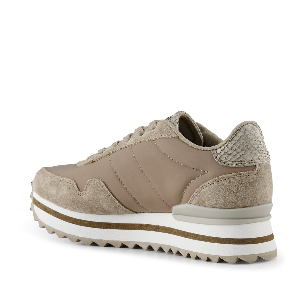 Nora III Leather Plateau Silver Mink –