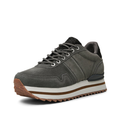 WODEN Nora III Suede Plateau Sneakers 051 Dark Grey