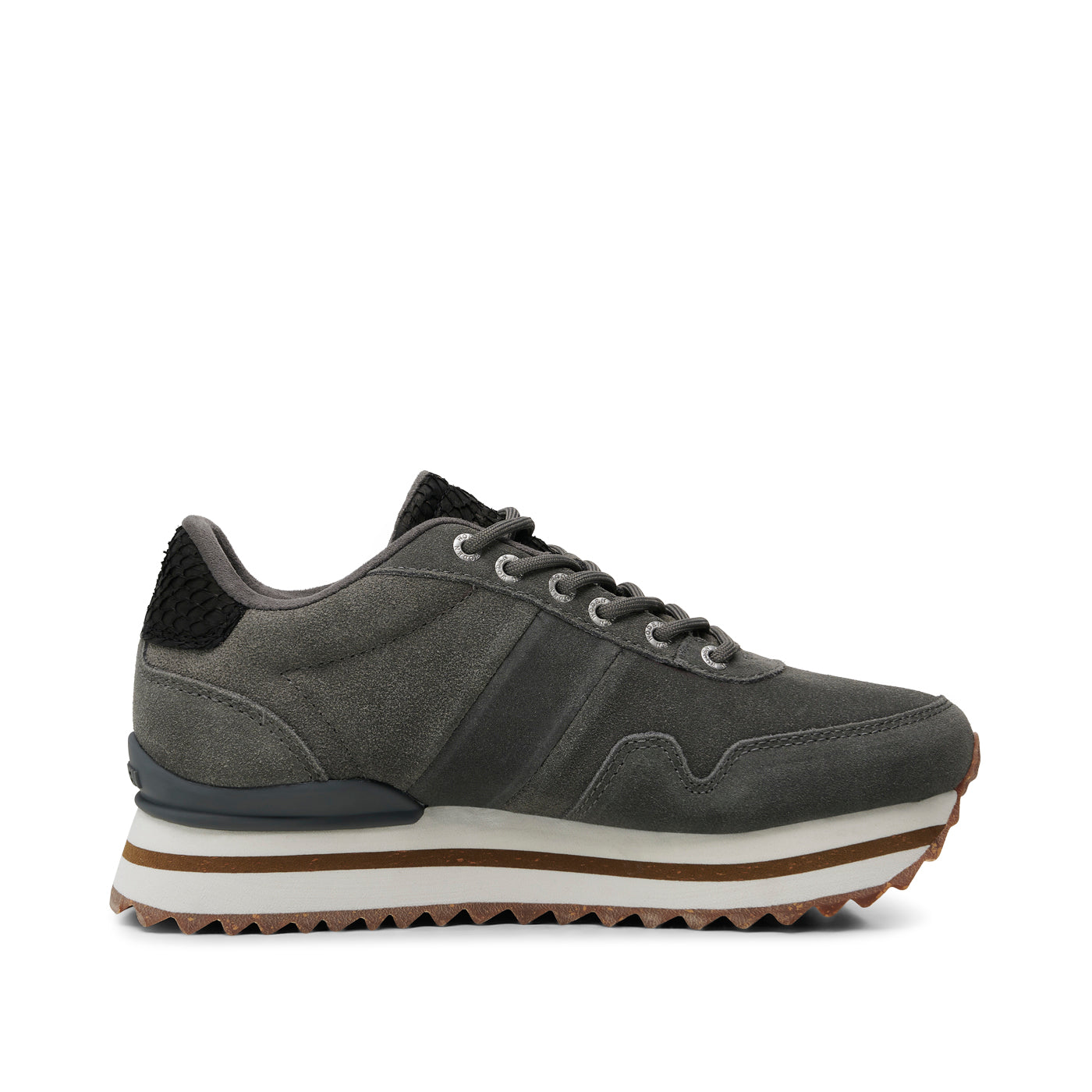 WODEN Nora III Suede Plateau Sneakers 051 Dark Grey