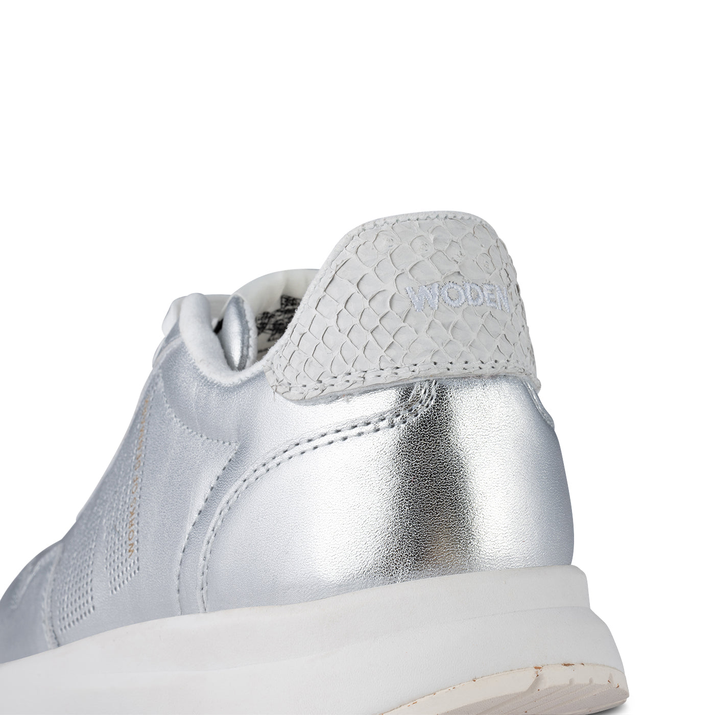 WODEN Nora Natural Soft Metallic Sneakers 039 Silver