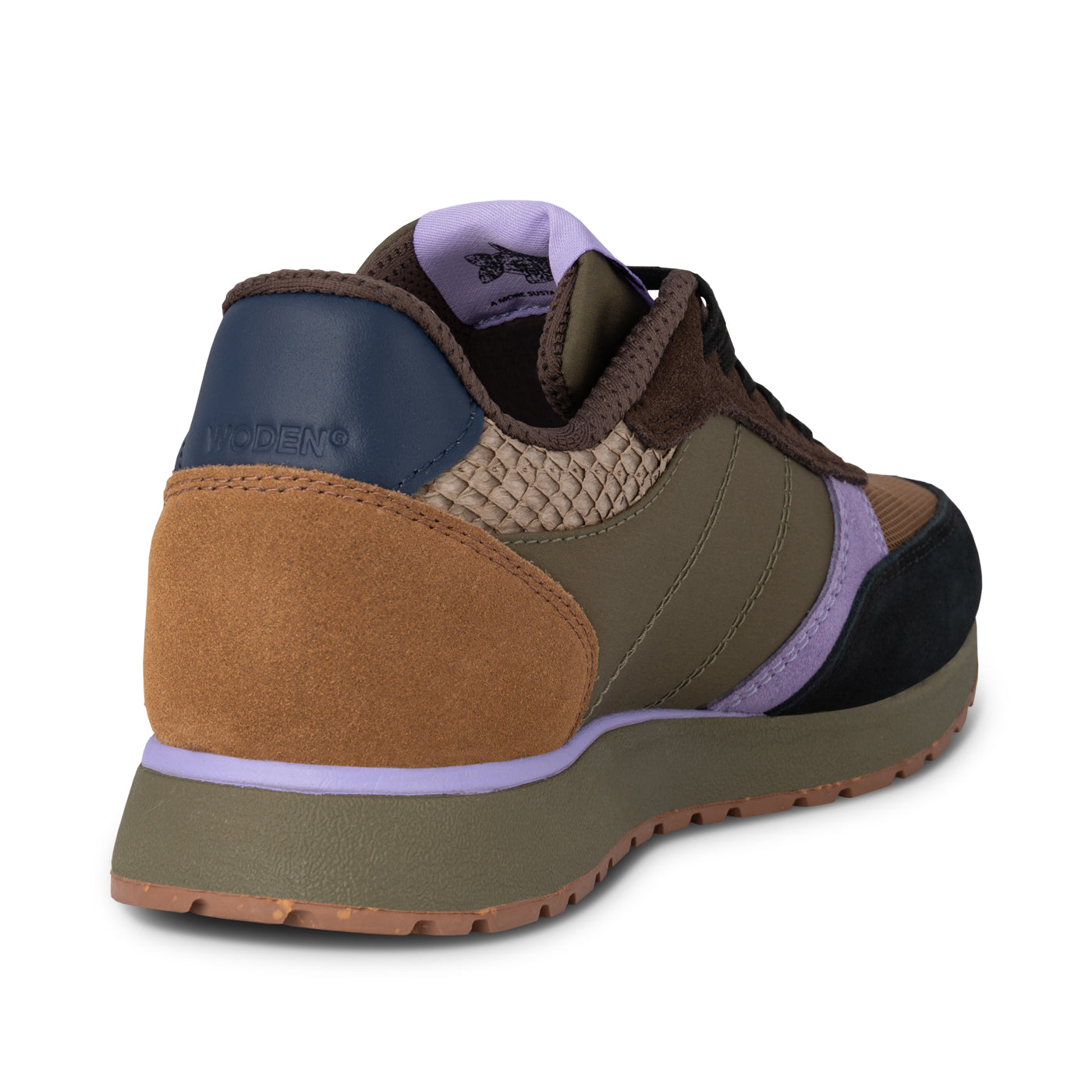 WODEN Ronja Sneakers 214 Dark Olive/Orchid