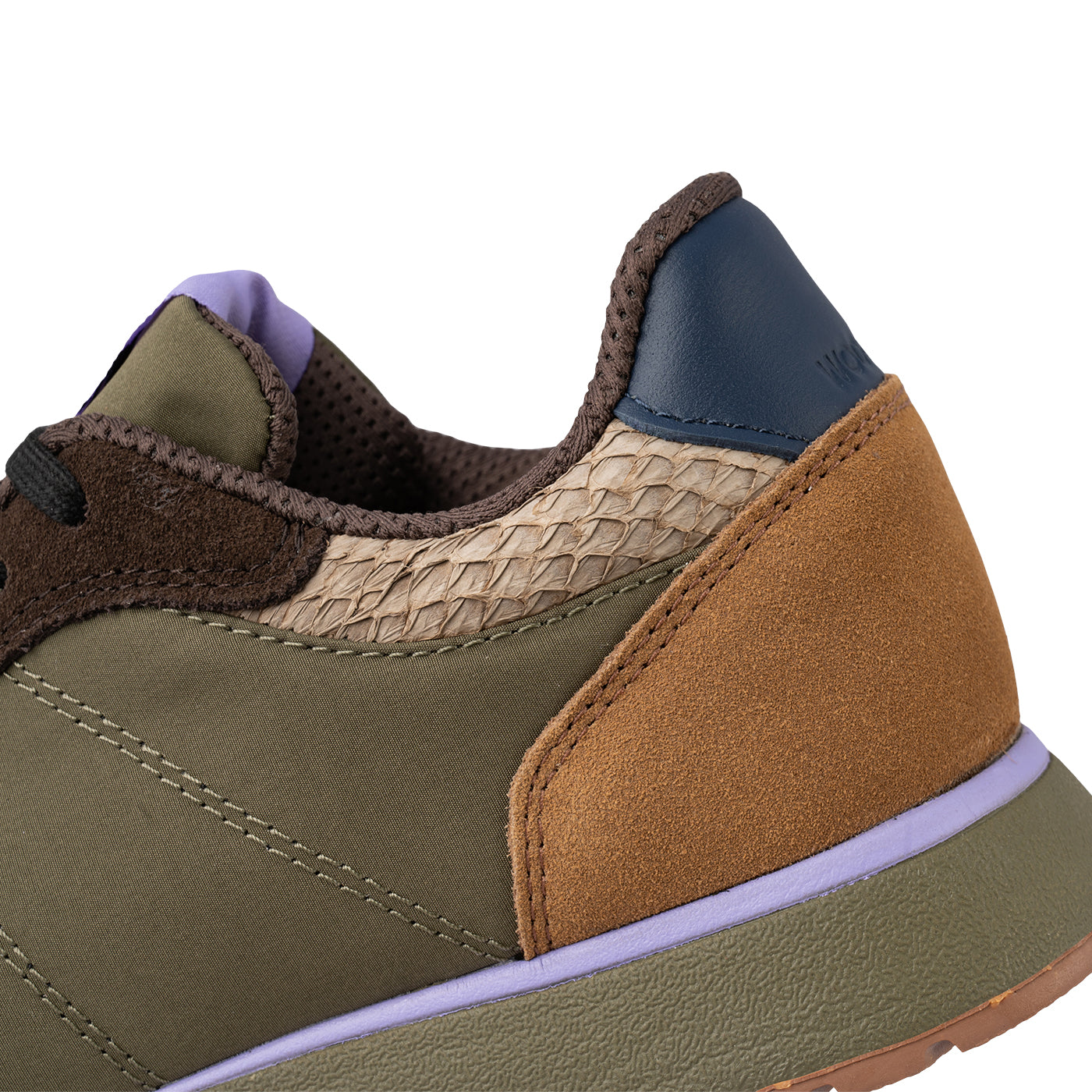 WODEN Ronja Sneakers 214 Dark Olive/Orchid