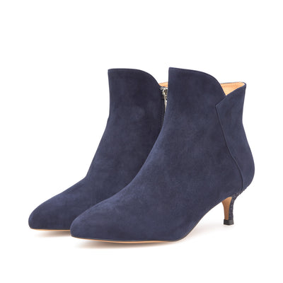 WODEN STB WOMENS Saga Zip S Heels 009 Dark Navy
